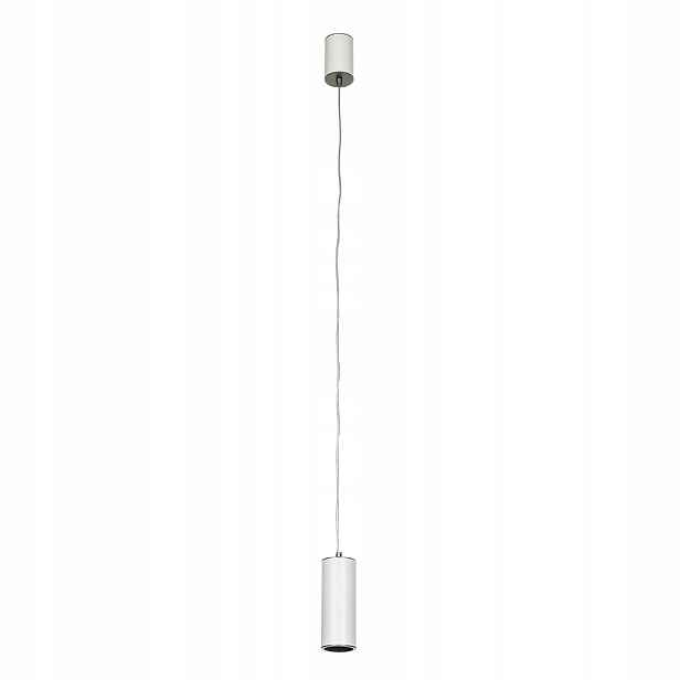 Italux Závěsná lampa Moldes Led 7W 3000K Bílá, hliník Ø6 cm