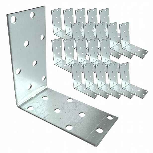 KM7/KM11 Montážní úhelník tesařský 80x80x40x2mm stavební – 100ks