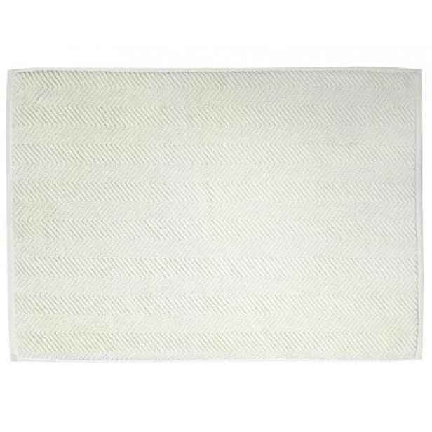 Koupelnová předložka Ocean, BIO bavlna, krémová, 50x70 cm