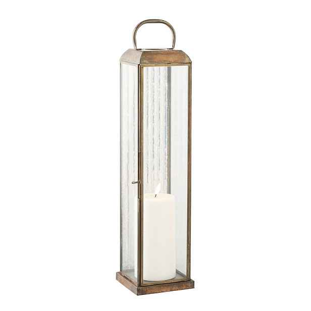 Kovová/skleněná lucerna (výška 49 cm) Herslev – House Nordic