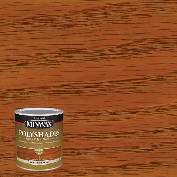 Minwax PolyShades Lak na dřevo 946 ml Satin Antique Walnut