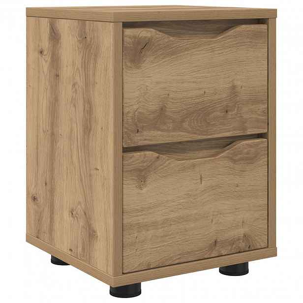 vidaXL Noční stolek Artisanový dub 30,5 x 30 x 43 cm Kompozitní dřevo