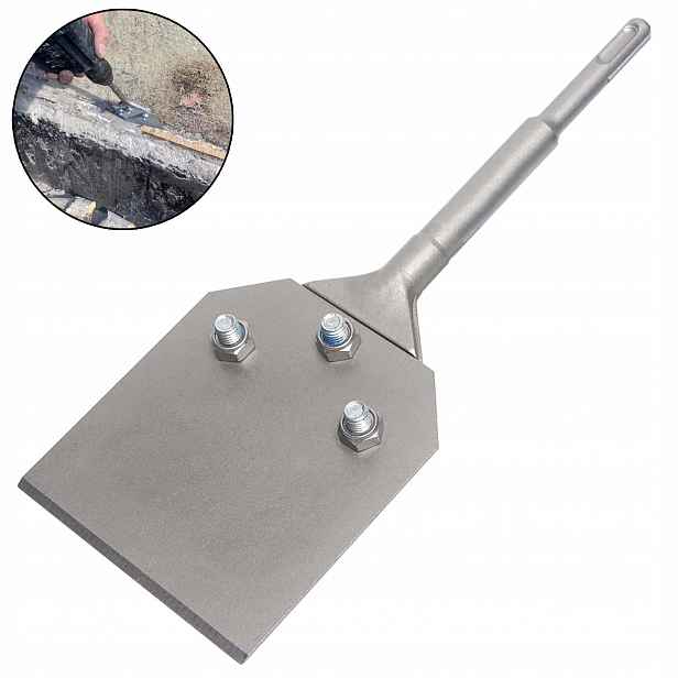 Dláto SDS-Plus Široké Ploché 250x100 Elastické Ocelové Pro Betonu Dlaždic