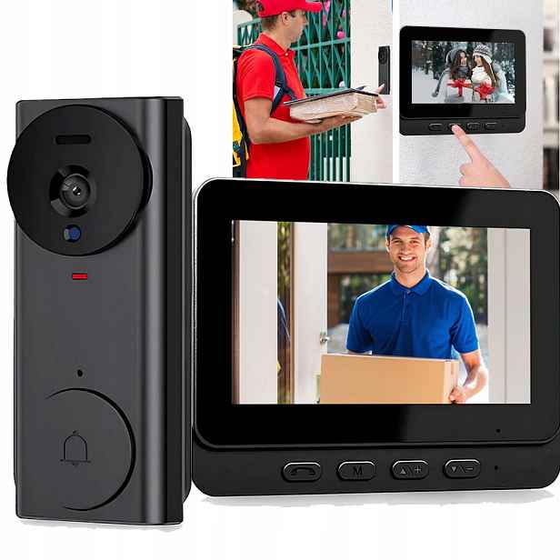 Bezdrátový Zvonek Videokamera Interkom S Infračerveným Noční