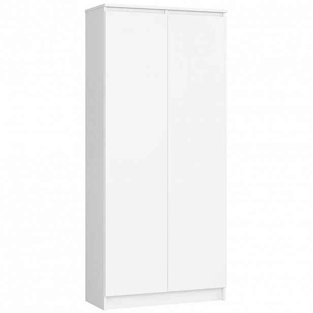 Policová skříň 80 cm VALESTRA - bílá