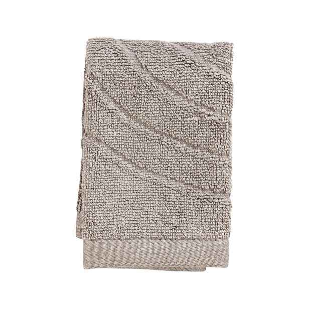 Šedobéžový froté bavlněný ručník 30x30 cm Time – Zone