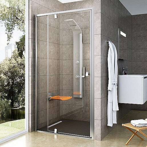 Sprchové dveře 100x190 cm Ravak Pivot chrom matný 03GA0U00Z1