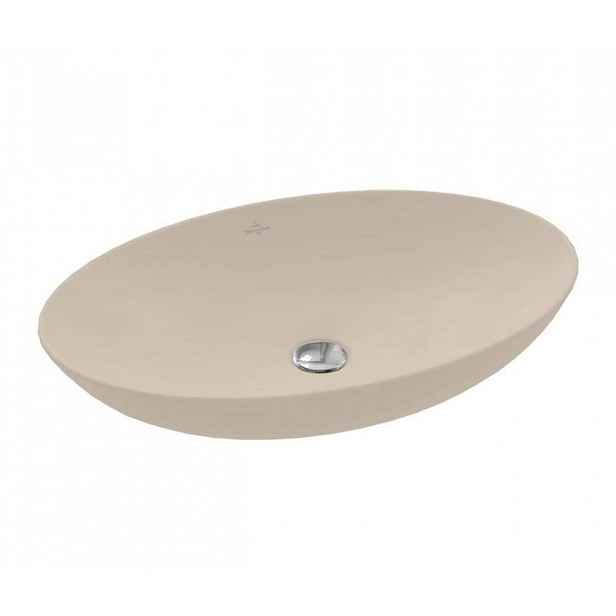 Villeroy & Boch Loop&Friends - Umyvadlo na desku, 62x42 cm, bez přepadu, CeramicPlus, Almond 4A4801AM