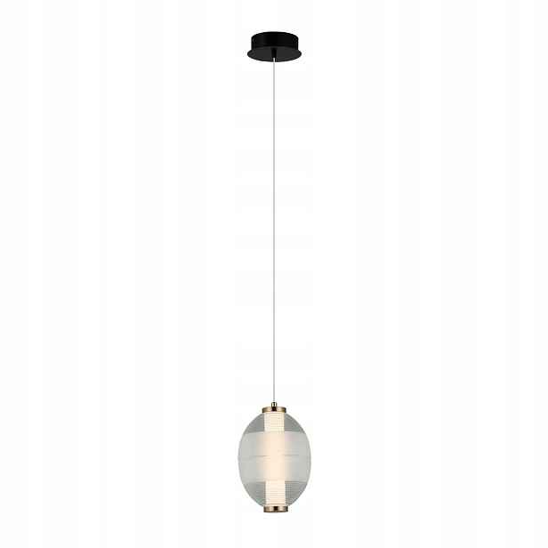 Závěsná lampa Italux Rinot Led 8W sklo teplá barva 3000K IP20