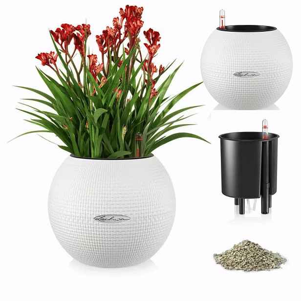 Květináč Lechuza Puro color 20 samozavlažovací Bílý