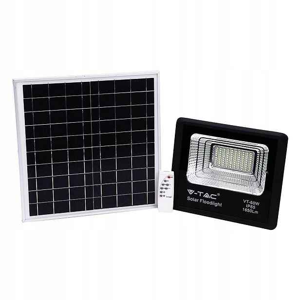 Led halogenový zářič V-tac Solární 20W IP65