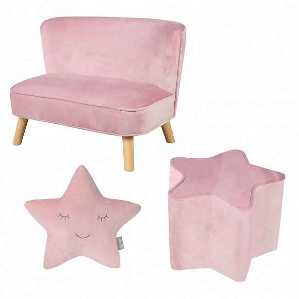 Roba DĚTSKÁ POHOVKA 3dílný set růžová / mauve