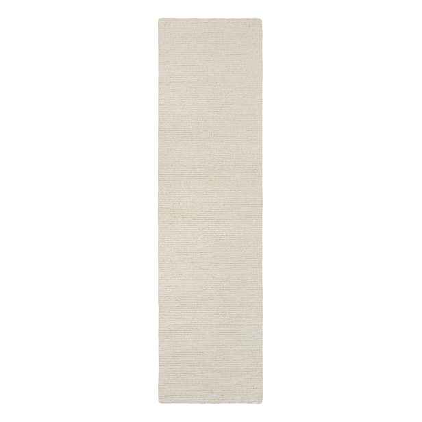 Slonovinový ručně tkaný vlněný běhoun 80x230 cm Harris Boucle – Flair Rugs