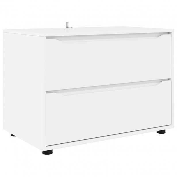 vidaXL Úložná skříňka 80 x 48 x 57 cm Kompozitní dřevo Bílá