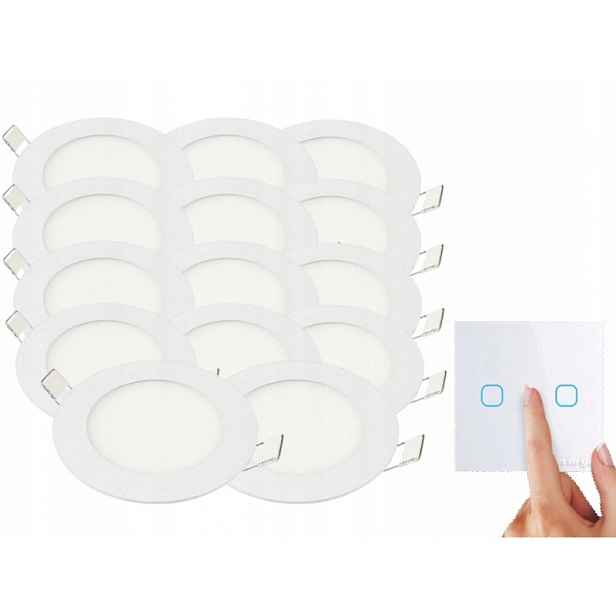 Moderní sada panelů Halogen 3W 14x spínač