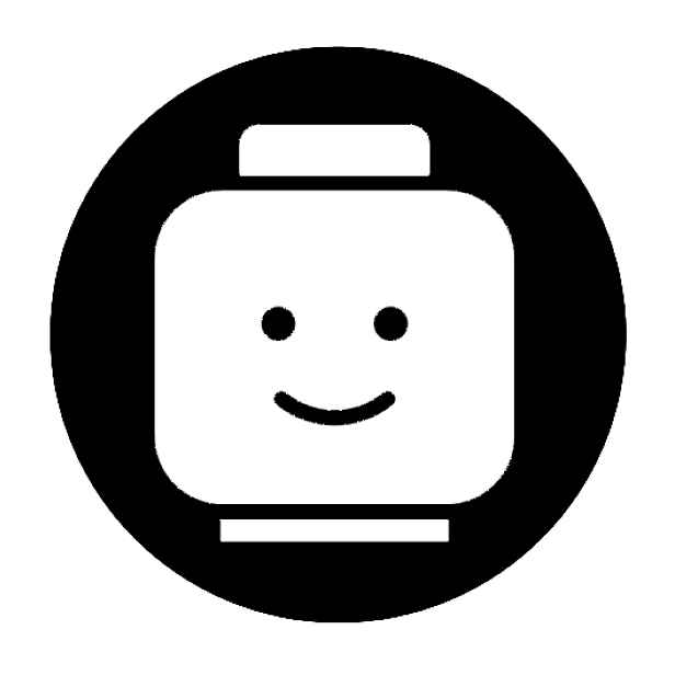 Označto Štítek, nálepka do dětského pokoje - Lego Barva písma: Bílé na černém
