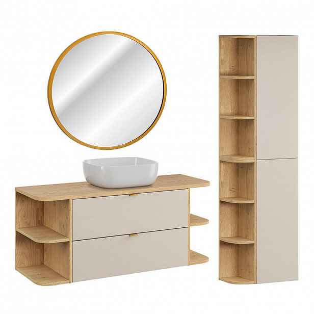 Petits-meubles KOUPELNOVÝ NÁBYTEK 120.4cm Azel 2er-Set Kašmír