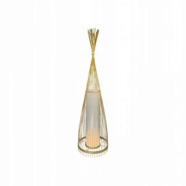 V-tac Dřevěná podlahová lampa z ratanu E27 94 cm VT-3100