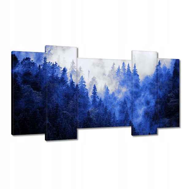 Obrazy 120x65 Modrá krajina Hory