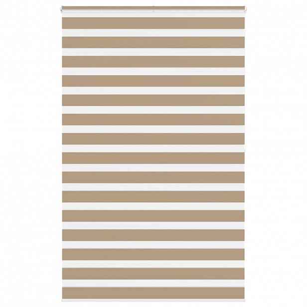 vidaXL Zebra roleta pískově hnědá šířka látky 145,9 cm polyester