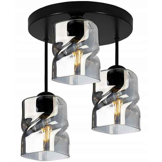 Závěsná Stropní Lampa, Trojitý Skleněný Lustr Do Kuchyně Obývacího Pokoje, Jídelny