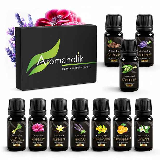 Esenciální Olej x 10 Přírodní Složení Sada Aromaterapie 100 ml