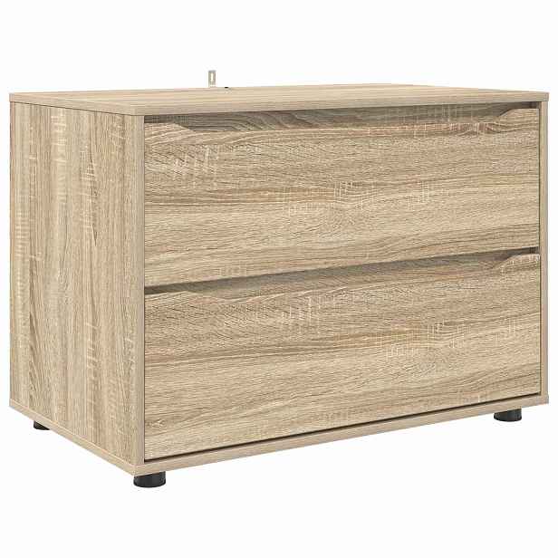 vidaXL Úložná skříňka 80 x 48 x 57 cm Kompozitní dřevo Sonoma dub