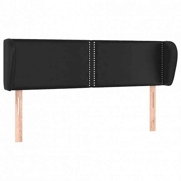 vidaXL Čelo postele typu ušák černé 147x23x78/88 cm umělá kůže