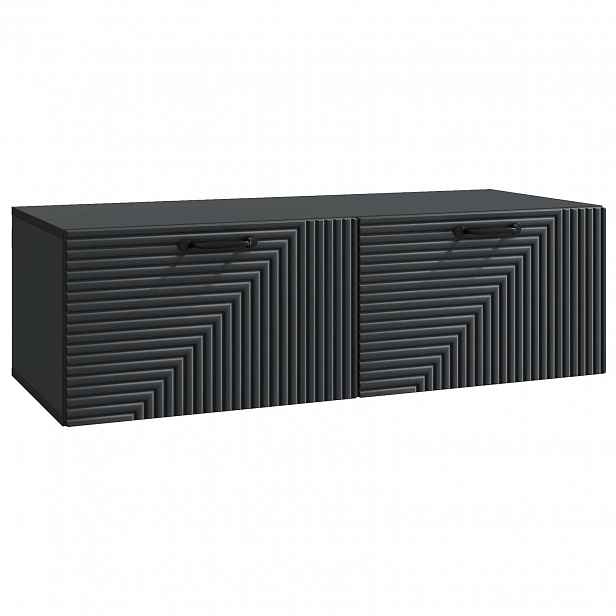 vidaXL Nástěnná TV skříň Černá 98 x 41 x 30 cm Kompozitní dřevo