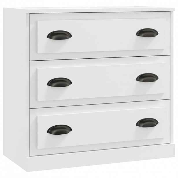 vidaXL Příborník bílý 70 x 35,5 x 67,5 cm kompozitní dřevo