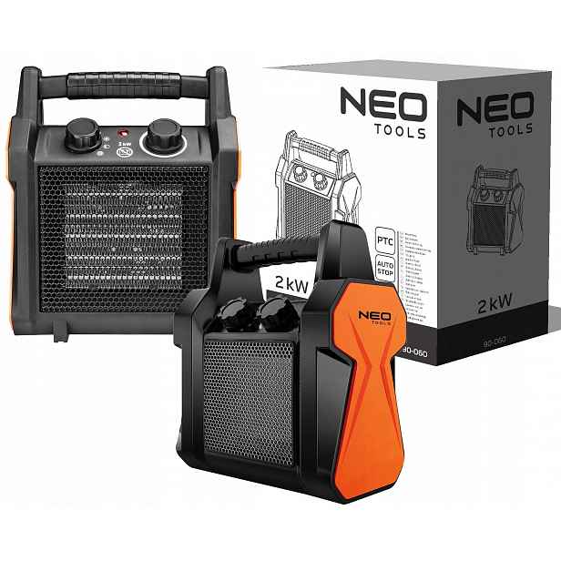 Elektrické topidlo keramické Ptc 2kW, nový model Neo