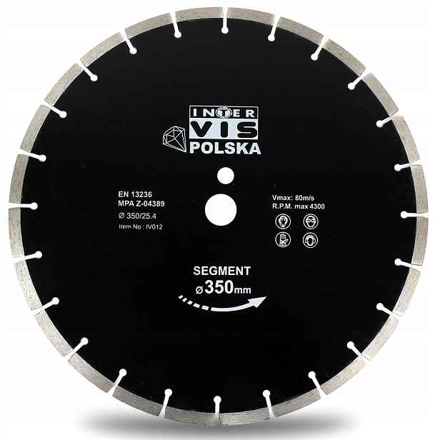 Kotouč Na Betonu Diamantový Inter-vis 350 mm