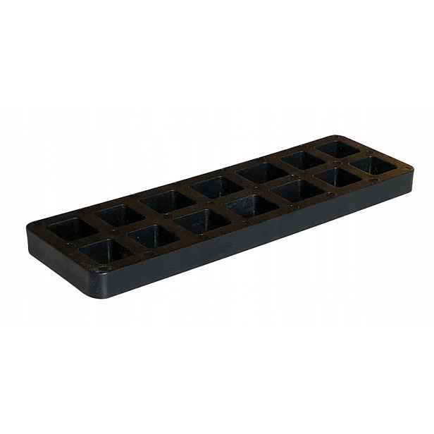 Montážní podložka pro vysoké zatížení 160 x 50 mm, tloušťka 10 mm, vzdálenost 4 tuny