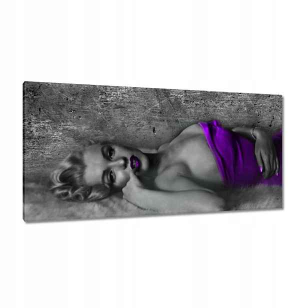 Obrazy 115x55 Fialová Marilyn Monroe