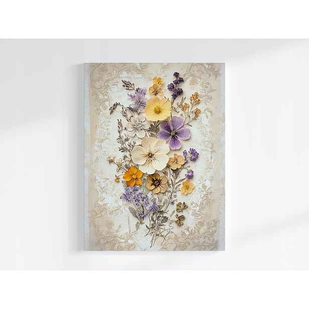 Plakát Dekorace Sušené Květiny Bylinky Herbarium 75x100