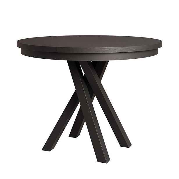 Idohome JÍDELNÍ STŮL LORIEN rozkládací 100/140/75 cm, černý
