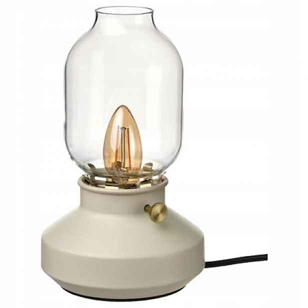 Ikea Tarnaby Stolní lampa stmívatelná Béžová, 25 cm