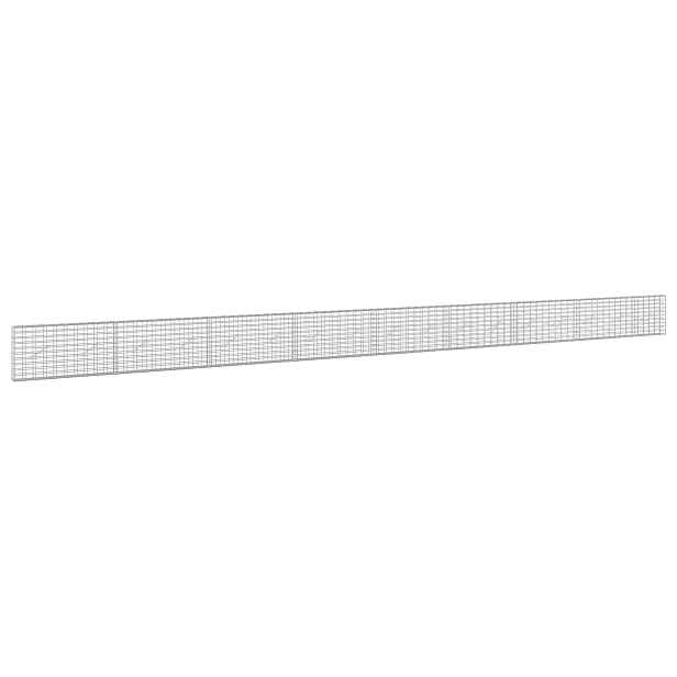 vidaXL Gabion s drátem 3,5 mm a síťkou 5x10 cm 850x10x50 cm