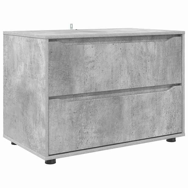 vidaXL Úložná skříňka 80 x 48 x 57 cm Kompozitní dřevo Betonově šedá