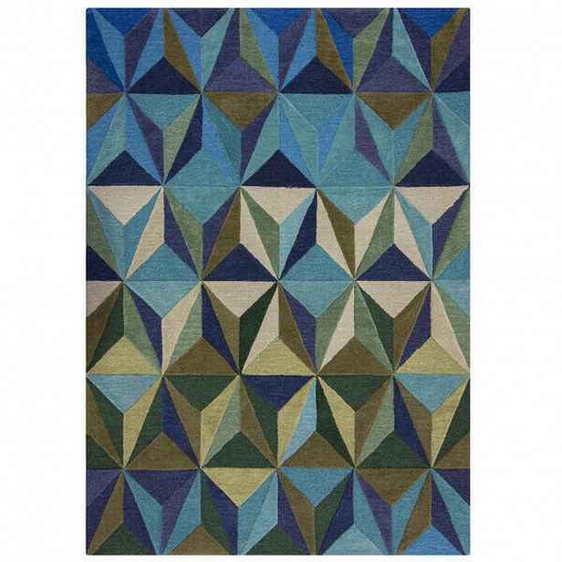 Flair Rugs RUČNĚ TKANÝ KOBEREC, 120/170 cm modrá