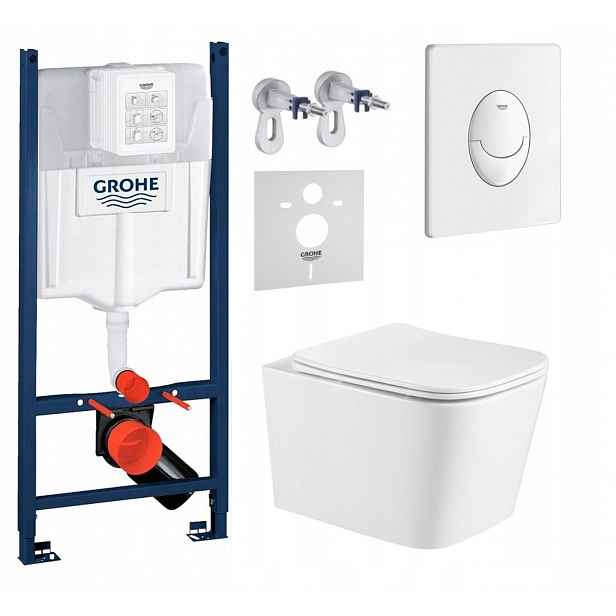 Podomítkový Wc set Stelaz Wc mísa Tornado tlačítko Fresh
