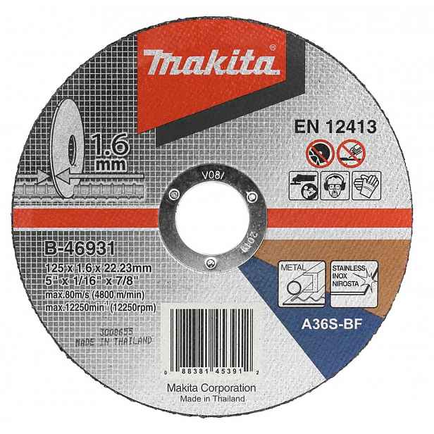 Makita - Řezný kotouč na kov 125x22,2 mm B-46931