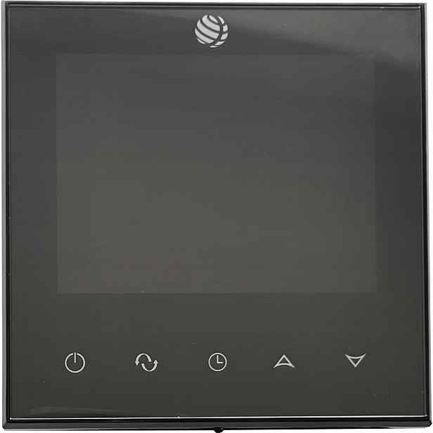 Regulátor teploty týdenní drátový dotykový WiFi Hydroland Černý