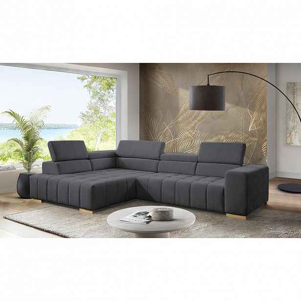 Livetastic ROHOVÁ SEDAČKA, textil, barvy grafitu