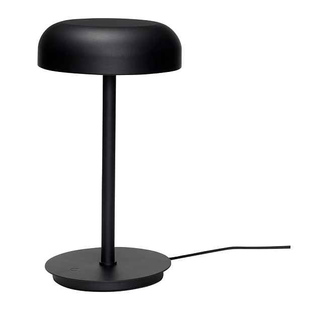 Černá LED stmívatelná stolní lampa (výška 37 cm) Velo – Hübsch