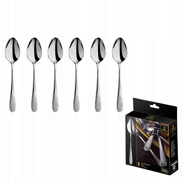 Dezertní lžíce z nerezové oceli Wilmax 19 cm, sada 6 kusů