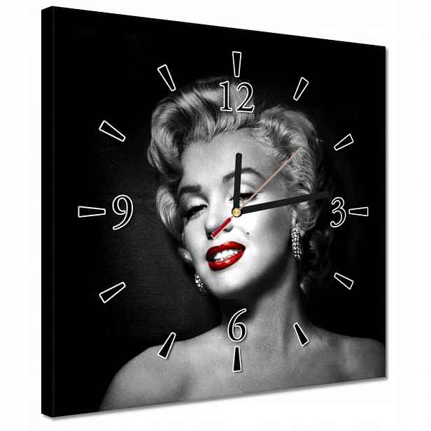 Hodiny 30x30 Marilyn Monroe Pepř