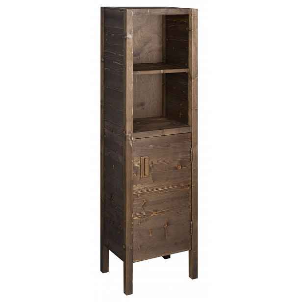 Sapho Brand - Vysoká skříňka 40x140x30 cm, 1 dvířka, panty vpravo, mořený smrk BA043S