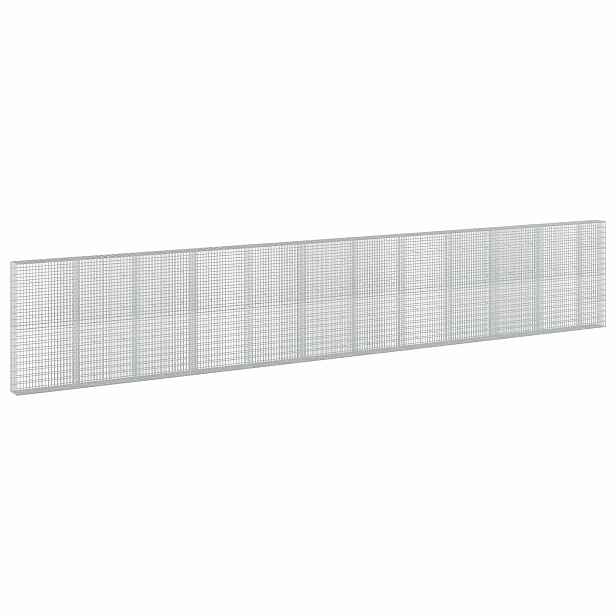 vidaXL Gabion s drátem 3,5 mm a síťkou 5x10 cm 1150x30x200 cm