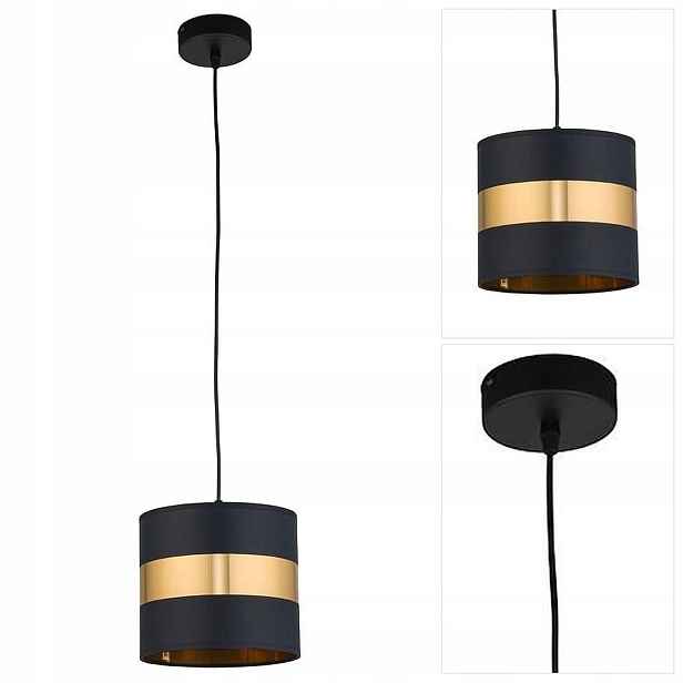 Černá závěsná lampa Paris, moderní rozptýlený lesk kanceláře Tk Lighting